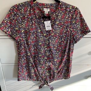 NWT j crew short sleeve button down
